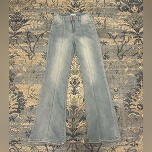 Sneak Peak Jeans - High Rise Flare with Center Seams